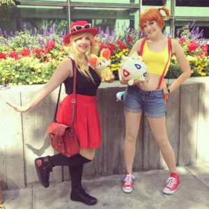 misty from pokemon, serena from pokemon xy, costumes cosplay wigs