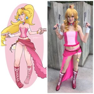 cosplay inspired by skirtzzz art gunner peach