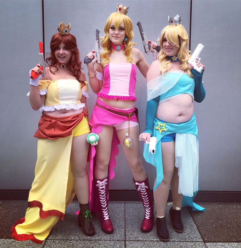 Fanart Gunner peach daisy rosalina FF-X2 princesses cosplay costume